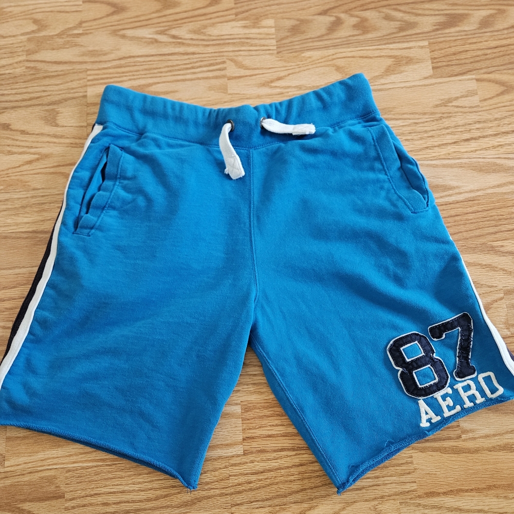 Aeropostale Blue Athletic Shorts with Elastic Waistband